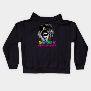 Digital Underground Doowutchyalike Hip Hop  1990 Kids Hoodie